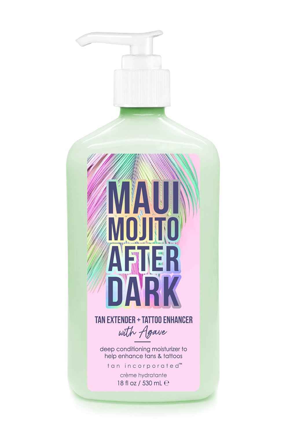 Brown Sugar Maui Mojito After Dark Tan Extending Deep Conditioning Moisturizer Lotion w/Tattoo Enhancers - Enhance your Tan & Tattoo