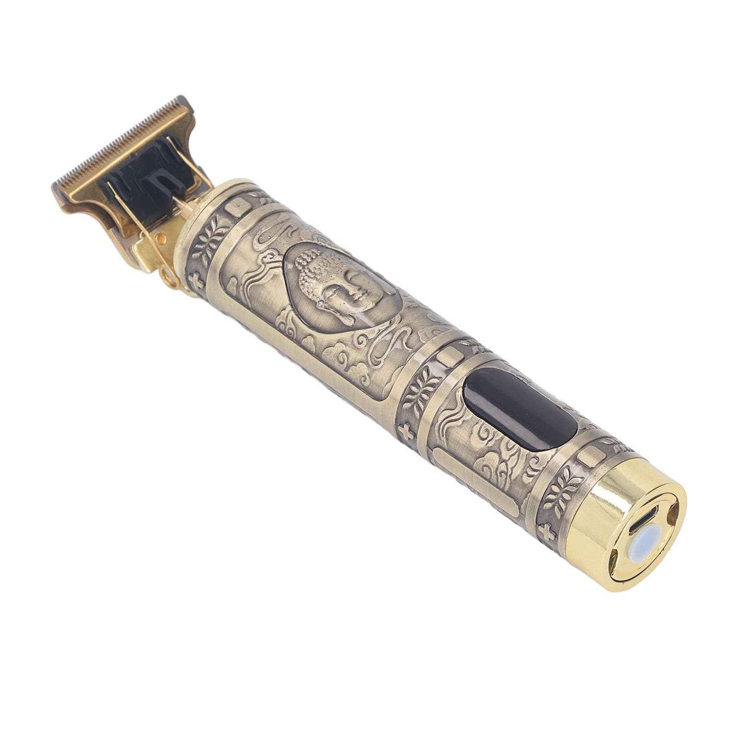 Alomejor Detail Beard Trimmer, Non Slip Frame Washable Blade Professional Hair Trimmer T Blade for Mens Gifts (Buddha Head)