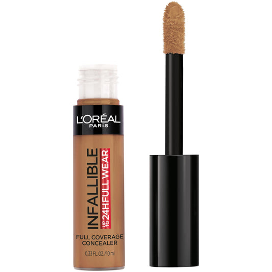 L'Oreal Paris Makeup Infallible Full Wear Waterproof Matte Concealer, Full Coverage, Honey, 0.33 fl. oz.