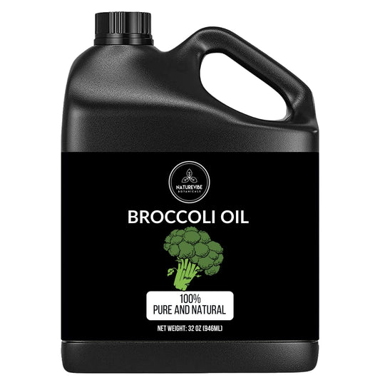 Naturevibe Botanicals Broccoli Oil 32 Ounces | 100% Pure and Natural | Great for Skin Care and Hair Care