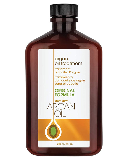 One 'n Only Argan Oil Hair Treatment, Helps Smooth and Strengthen Damaged Hair, Eliminates Frizz, Creates Brilliant Shines, Non-Greasy Formula, 8 Fl. Oz