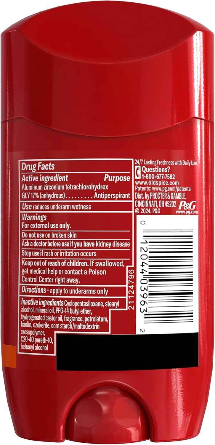 Old Spice Wild Collection Men's Deodorant, Bearglove 3 oz (Pack of 3)