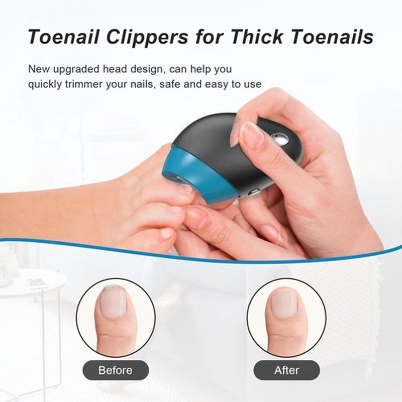 LE.VOLIFE Electric Nail Clipper, Upgraded Toe Nail Clippers with Nail Scraps Storage, 2 Speeds, Magnetic Cover, Type-C Rechargeable, Safety Electric Nail File for Thick Toenails, Adult, Seniors, Men