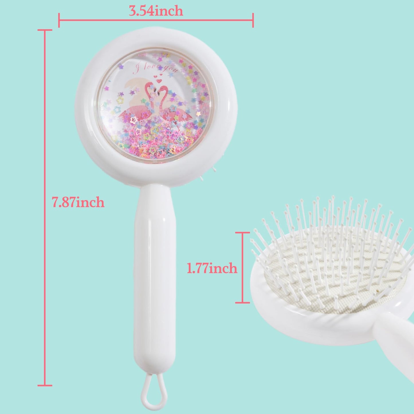 Gentle Detangling Hair Brush Set for Girls (WHITE CIRCLE)