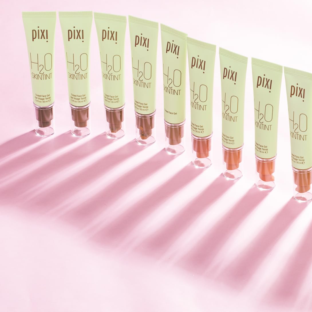 Pixi Beauty H2O SkinTint Tinted Face Gel, 1.2 fl oz / 35 ml, Cinnamon