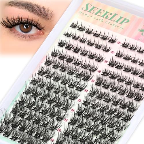 Manga Eyelash Extensions - Natural Fluffy Cluster Lashes 144PCS