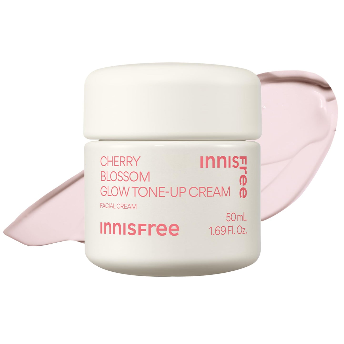 innisfree Cherry Blossom Glow Tone-Up Cream with Niacinamide for Bright, Even Skin Tone, Korean Skincare Gel Moisturizer for Face (Packaging May Vary)