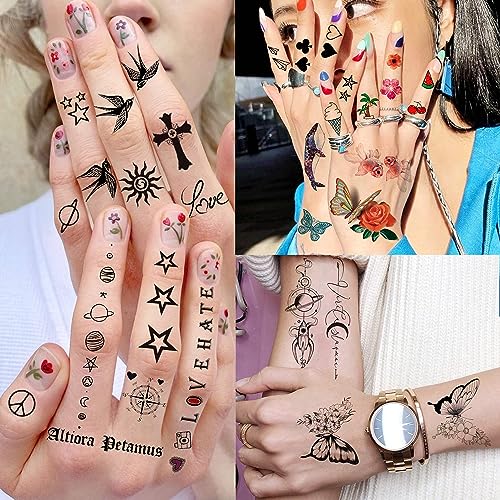 66 Sheets 430+ PCS Temporary Tattoos Stickers - Waterproof