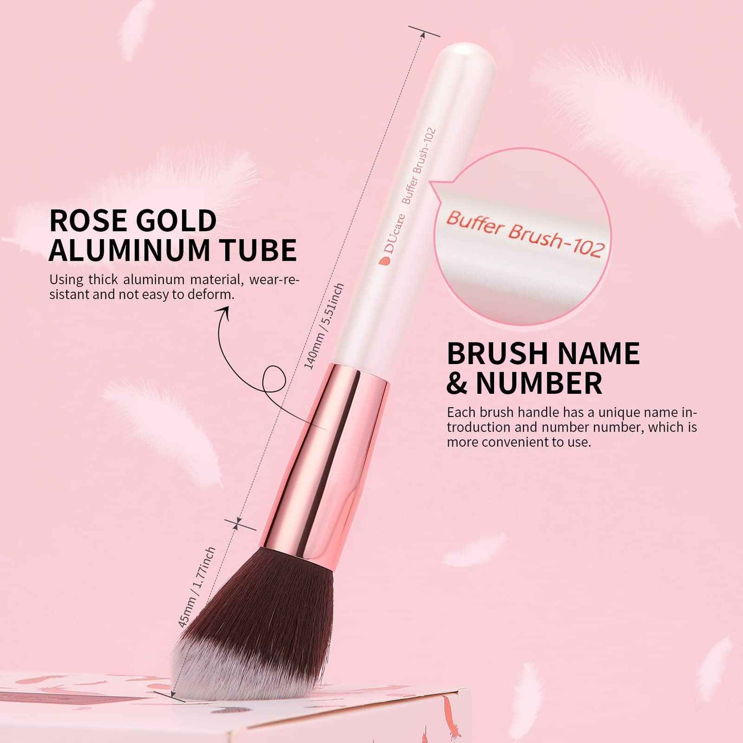 DUcare Makeup Brushes+Makeup Blender Sponge