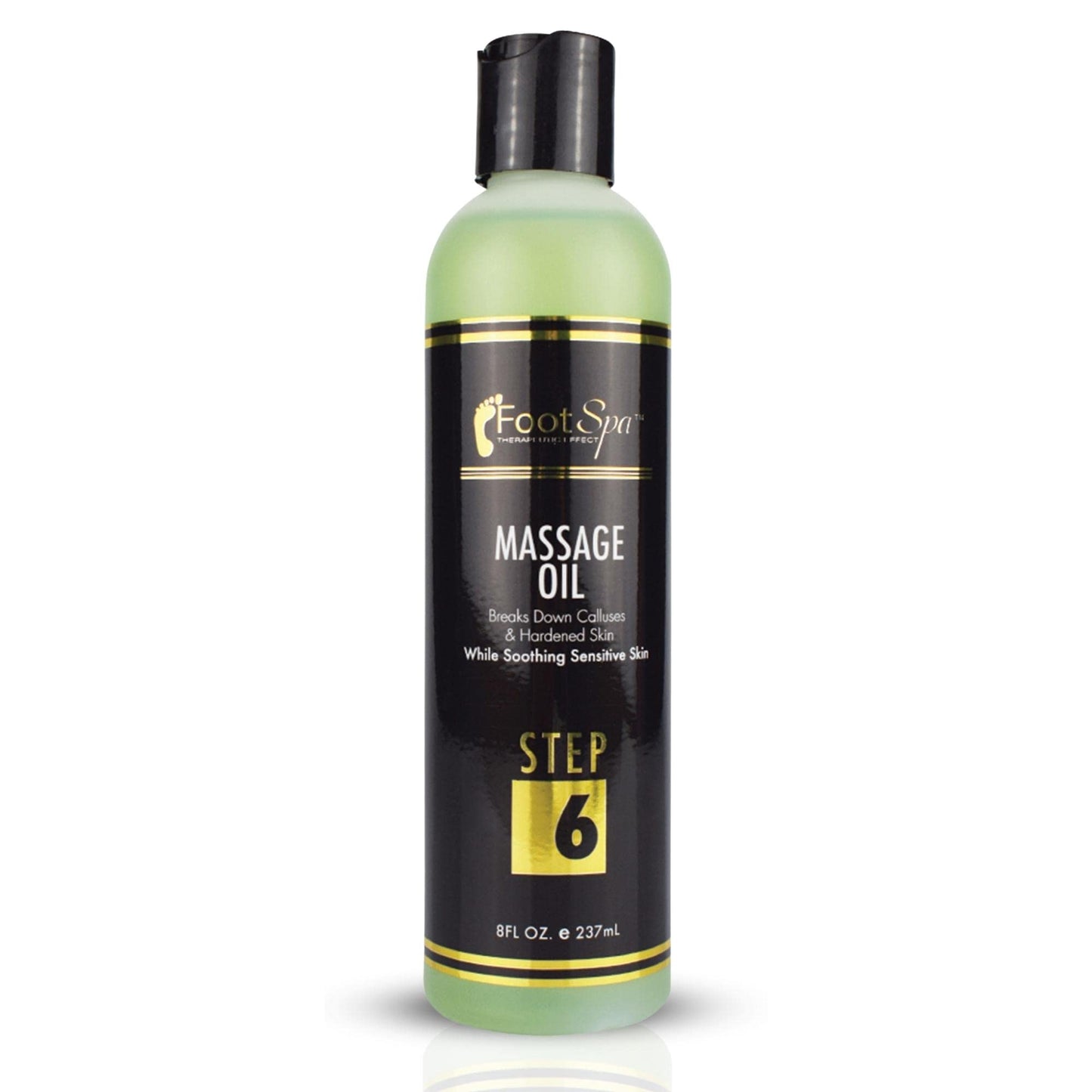 Foot SPA - Massage Oil, with Tea Tree, Pepper Mint, Eucalyptus Oil, 8 Oz - Professional Full Body Massage Therapy, Manicure, Pedicure - Relax Sore Muscles and Repair Dry Skin