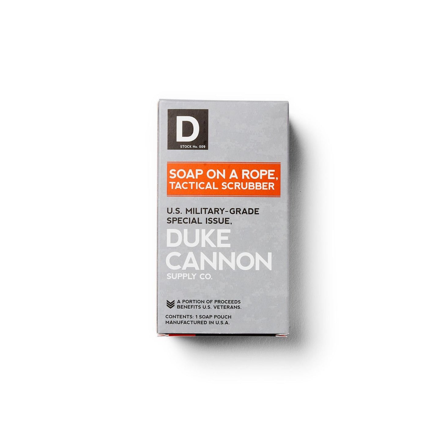 Duke Cannon Tactical Scrubber Soap Pouch - U.S. Military-Grade, Coarse and Soft Mesh, 550 Paracord, Shower Hygiene Essential for Men's Bar Soap