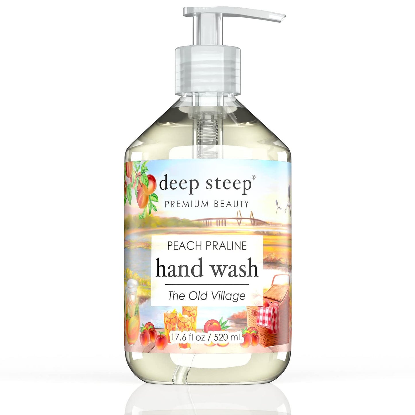 Deep Steep Liquid Hand Wash, 17.6 Ounces (Peach Praline)