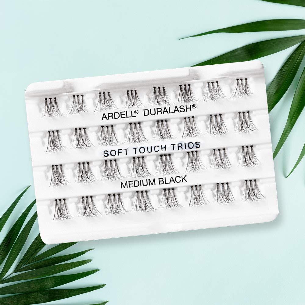 Ardell False Eyelashes Soft Touch Trios Individuals Medium Black 4 Pack