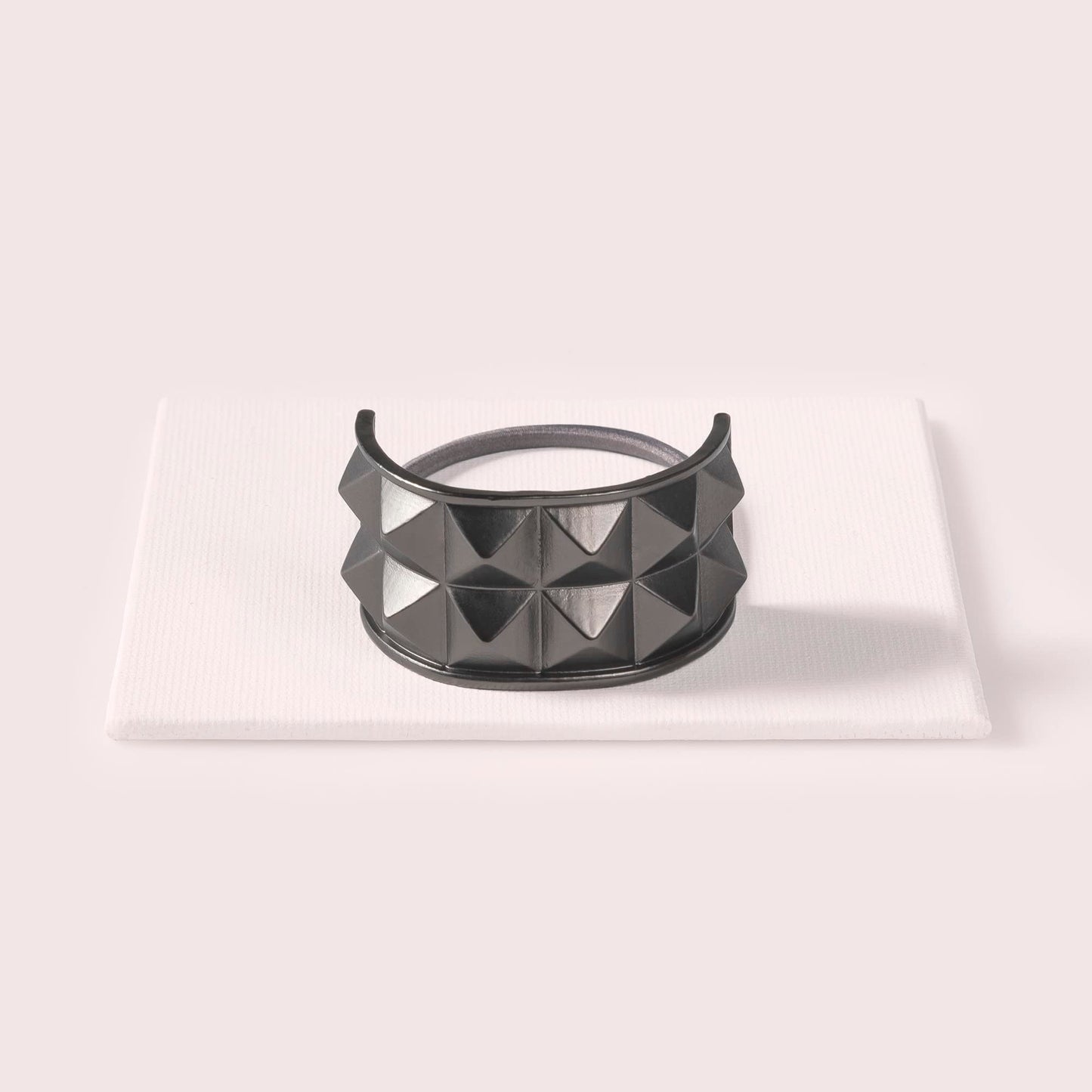 The Hair Edit Gunmetal Pyramid Cuff Hair Tie