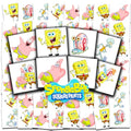 SpongeBob Temporary Tattoos for Kids - 72 Pack Party Favors