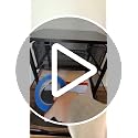 4-Drawer Rolling Cart with Wooden Top & Lockable Wheels