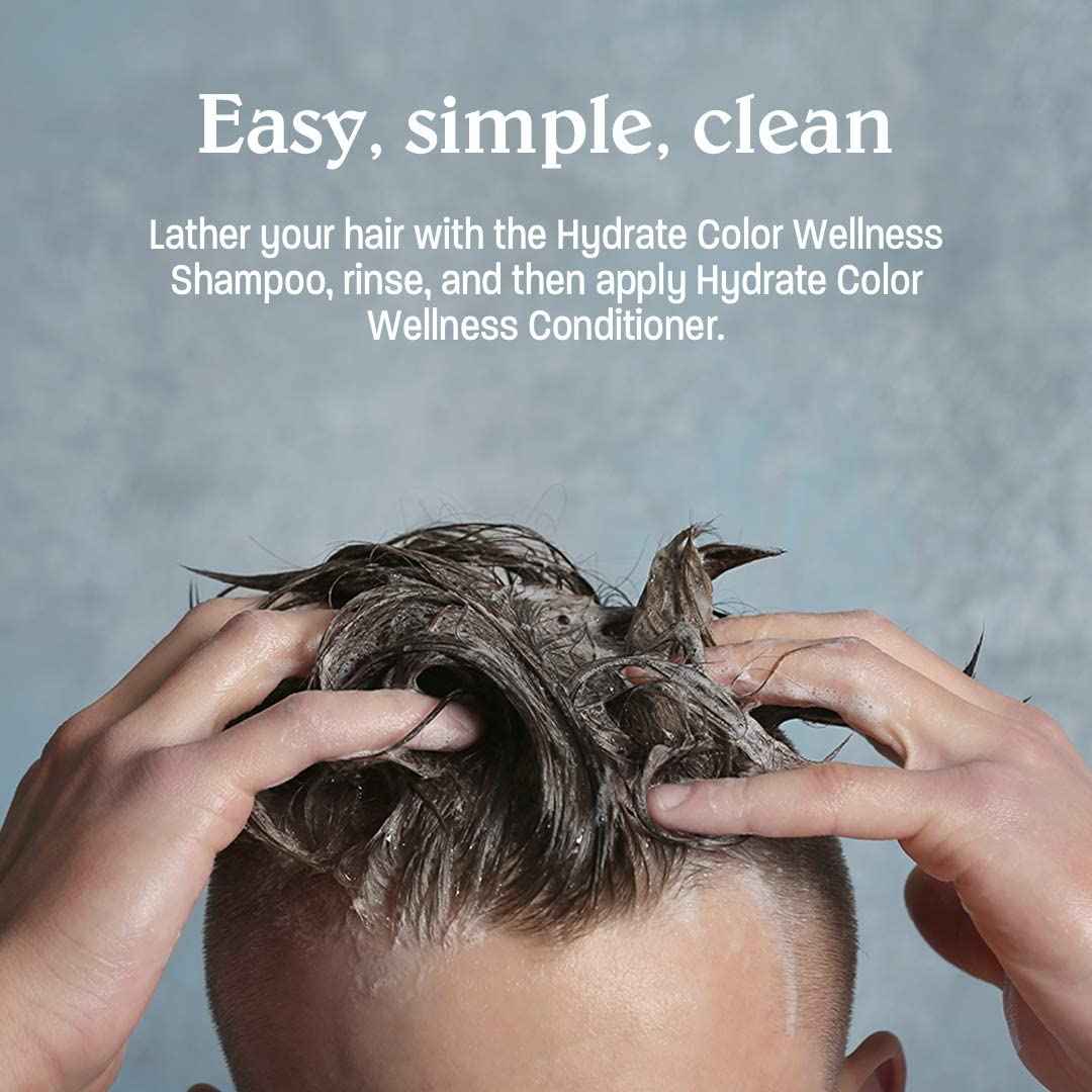 Malibu C Hydrate Color Wellness Shampoo - Shampoo for Color Treated Hair and Fights Fade - Sulfate Free + Gentle Cleansing Hair Care (33.8 oz)