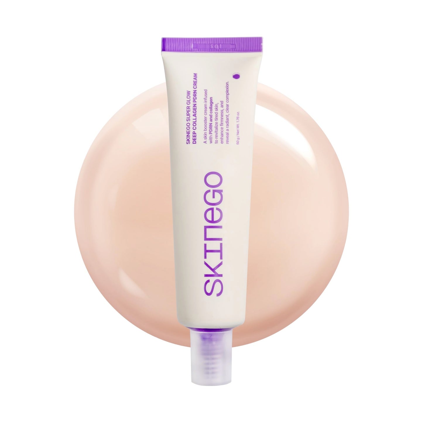 SKINEGO Super Glow Deep Collagen PDRN Cream – 1,000,001ppb PDRN & Collagen, Radiant FinishAdds radiance Moisturizer for Dewy Skin, Firming & Hydrating, Korean Skincare 50g / 1.69 fl.oz.