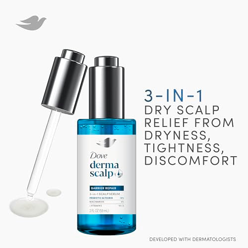 Dove Derma Scalp Dandruff Relief 3-in-1 Barrier Repair Serum 2 fl oz