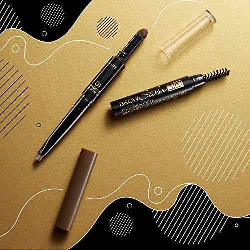 Eveline Brow Styler 3-in-1 Medium Brown Eyebrow Pen