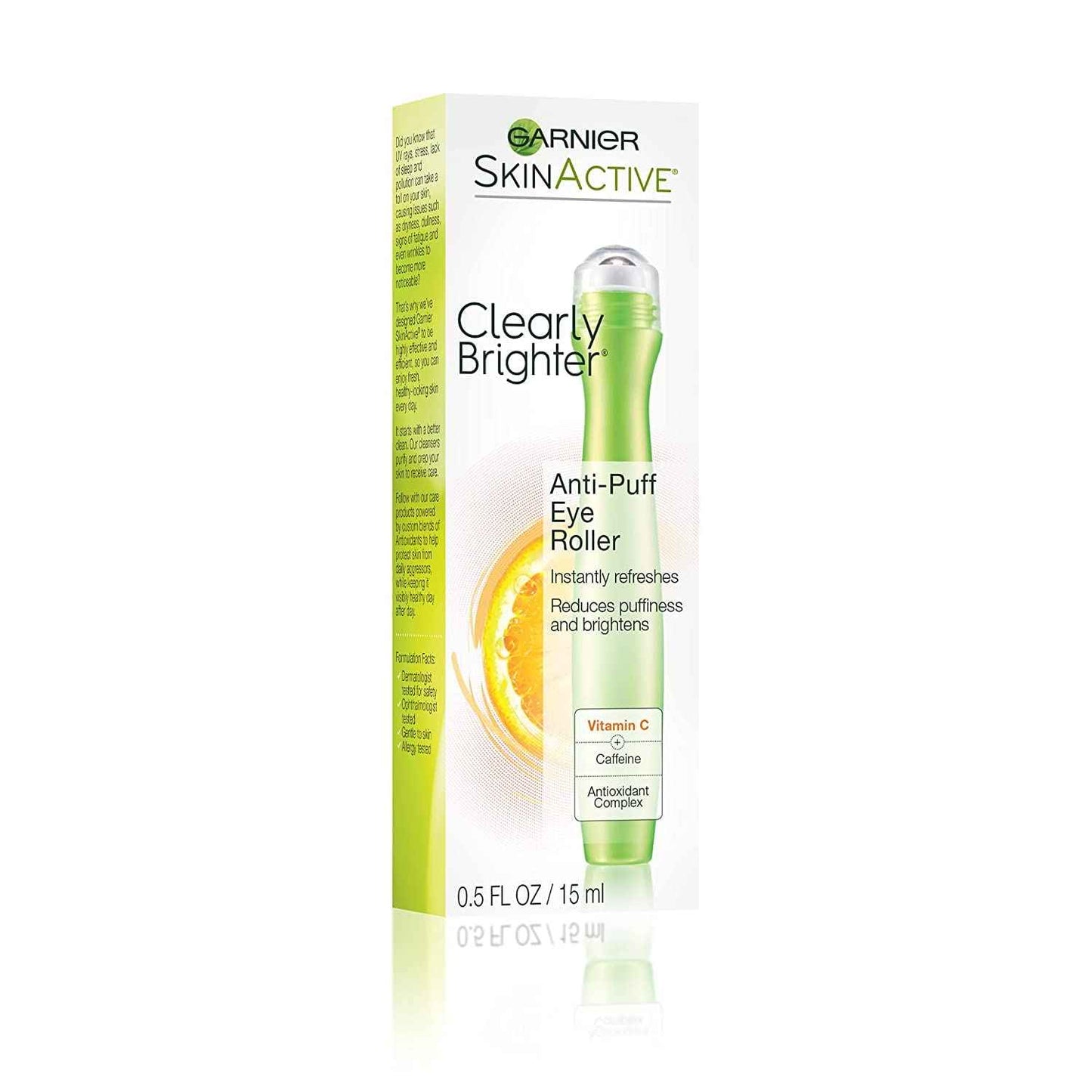 Garnier SkinActive Clearly Brighter Anti-Puff Eye Roller 0.5 oz (Pack of 3)