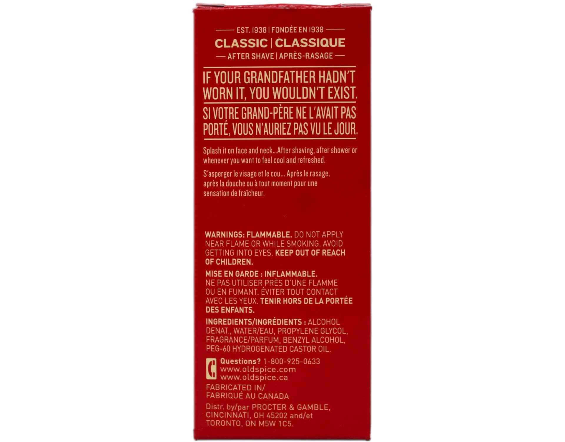 Old Spice Classic After Shave 4.25 Ounce (125ml) (2 Pack)