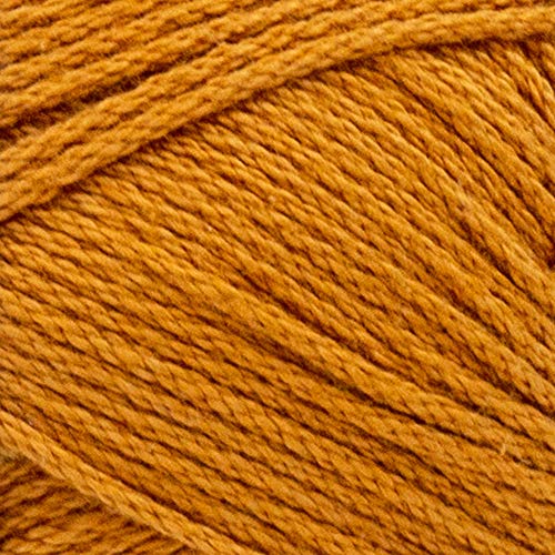 Lion Brand 24/7 Cotton Yarn, Lightweight Yarn for Knitting, Crocheting, and Crafts, Taupe, 1 Pack