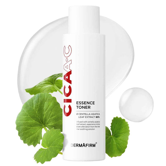 DERMAFIRM CICA AC Essence Toner 5.07 fl oz- Exfoliating with AHA BHA & Salicylic Acid, Centella Asiatica Soothing for Sensitive, Oily & Dry Skin, Korean Toner for Acne