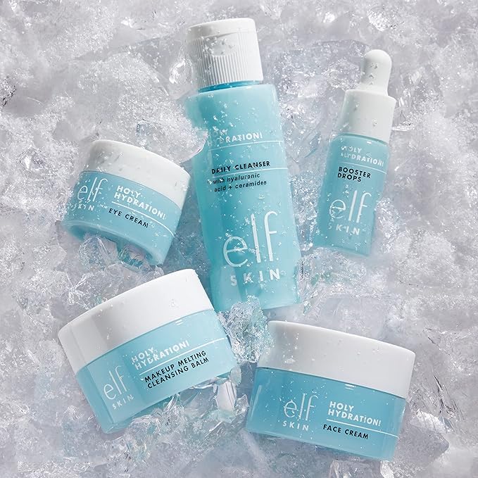 e.l.f. SKIN Hydration Skincare Mini Kit Travel Set, Hyaluronic Acid & Peptides