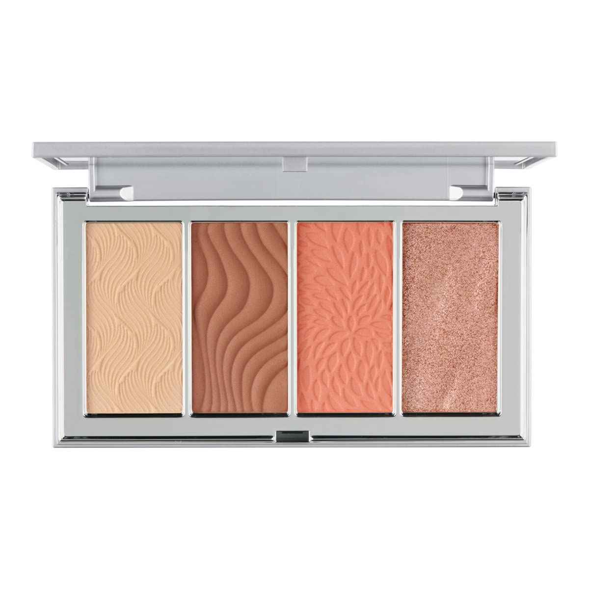 PÜR MINERALS 4-in-1 Skin-Perfecting Powders Face Palette, Medium-Tan, 1 ct.