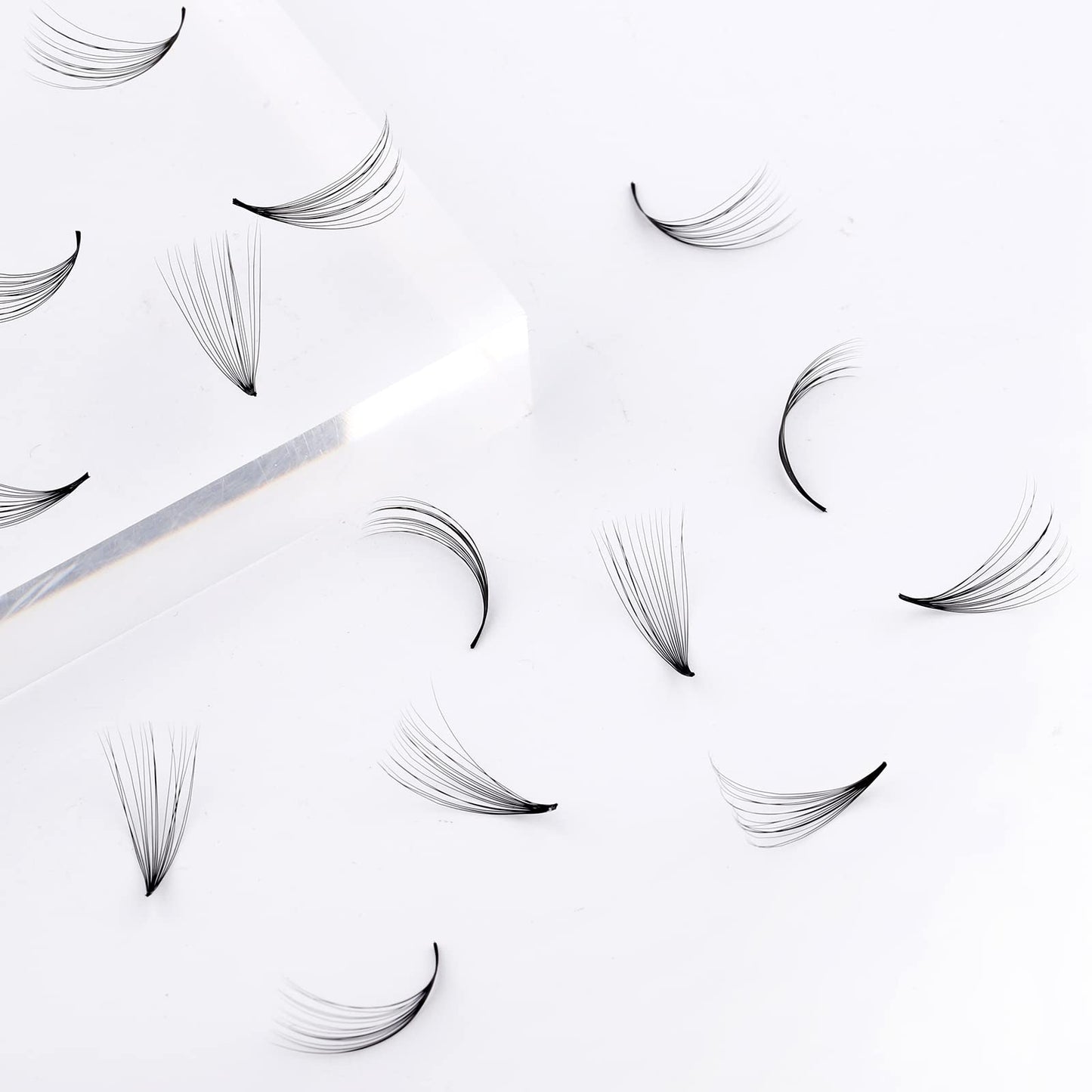 Volume Lash Extensions 1000pcs Premade Fans Eyelash Extensions Promades Eyelash Loose Fans Pointed Base 5D/8D/10D/12D/14D/16D 9-16mm/15-20mm Mixed Tray Avalible (16D-0.05C, 9-16mm)