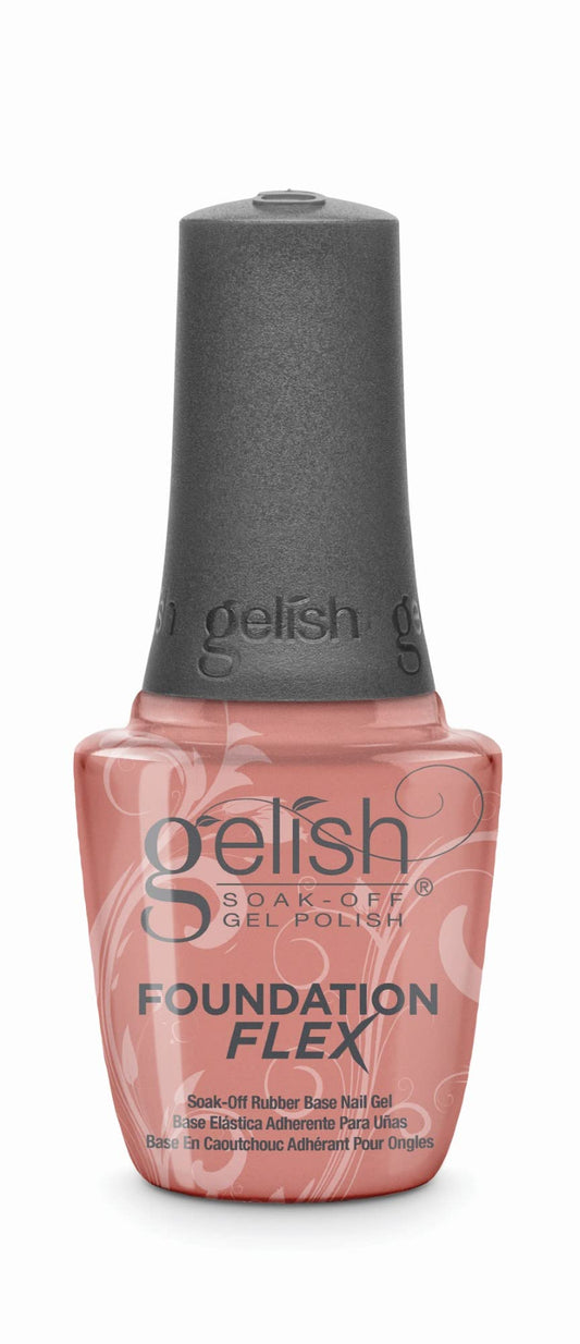 Gelish Foundation Flex (Cover Beige) Gel Nail Polish, Base Coat For Nails, Neutral Nail Polish Colors, 0.5 ounce