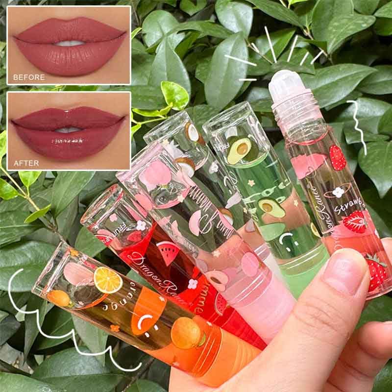6-Piece Fruit Lip Oil Set - Hydrating Lip Gloss Collection