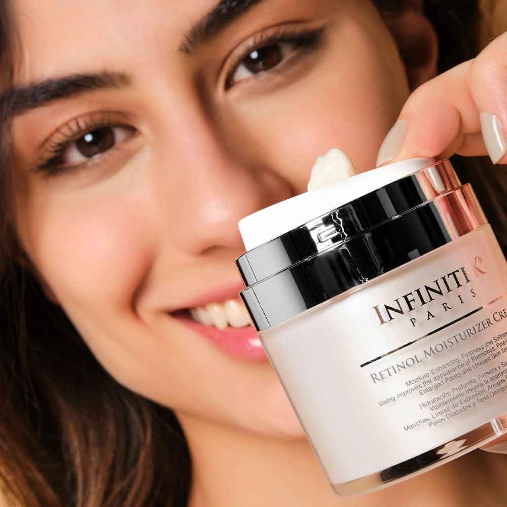 Infinitek Paris Retinol Face Moisturizer Night Cream - Premium Skin Care with Collagen & Vitamin E. Advanced Anti-Aging and Antioxidant Face Cream. Vitamin Enriched Moisturizer for Radiant Skin