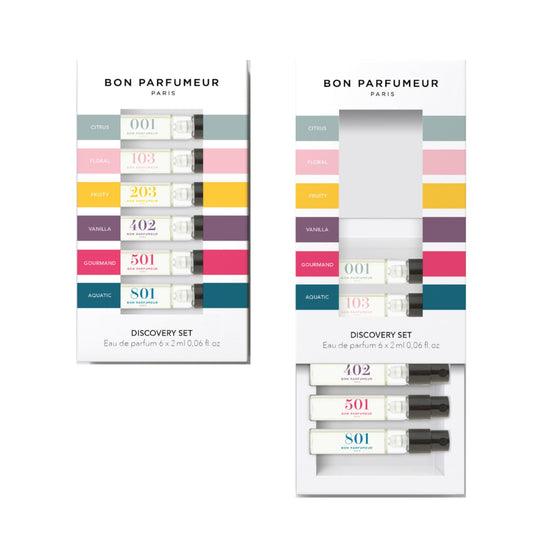 Bon Parfumeur Perfume Sampler Set – 6 Mini Perfume Samples, 2 ml Each, Fragrance for Layering, Exploring, and Gifting