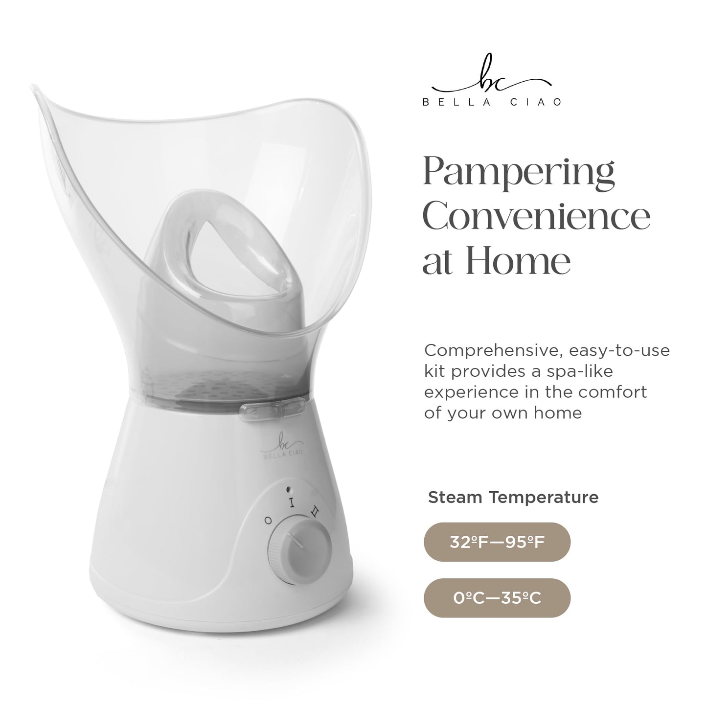 Bella Ciao 11-Piece Facial Steamer Set – Portable Face Steamer for Deep Cleaning, Hydration & Pore Care – Skincare Beauty Tool Kit for Women & Teens – Spa Gift for Home, Travel & Self-Care Routine