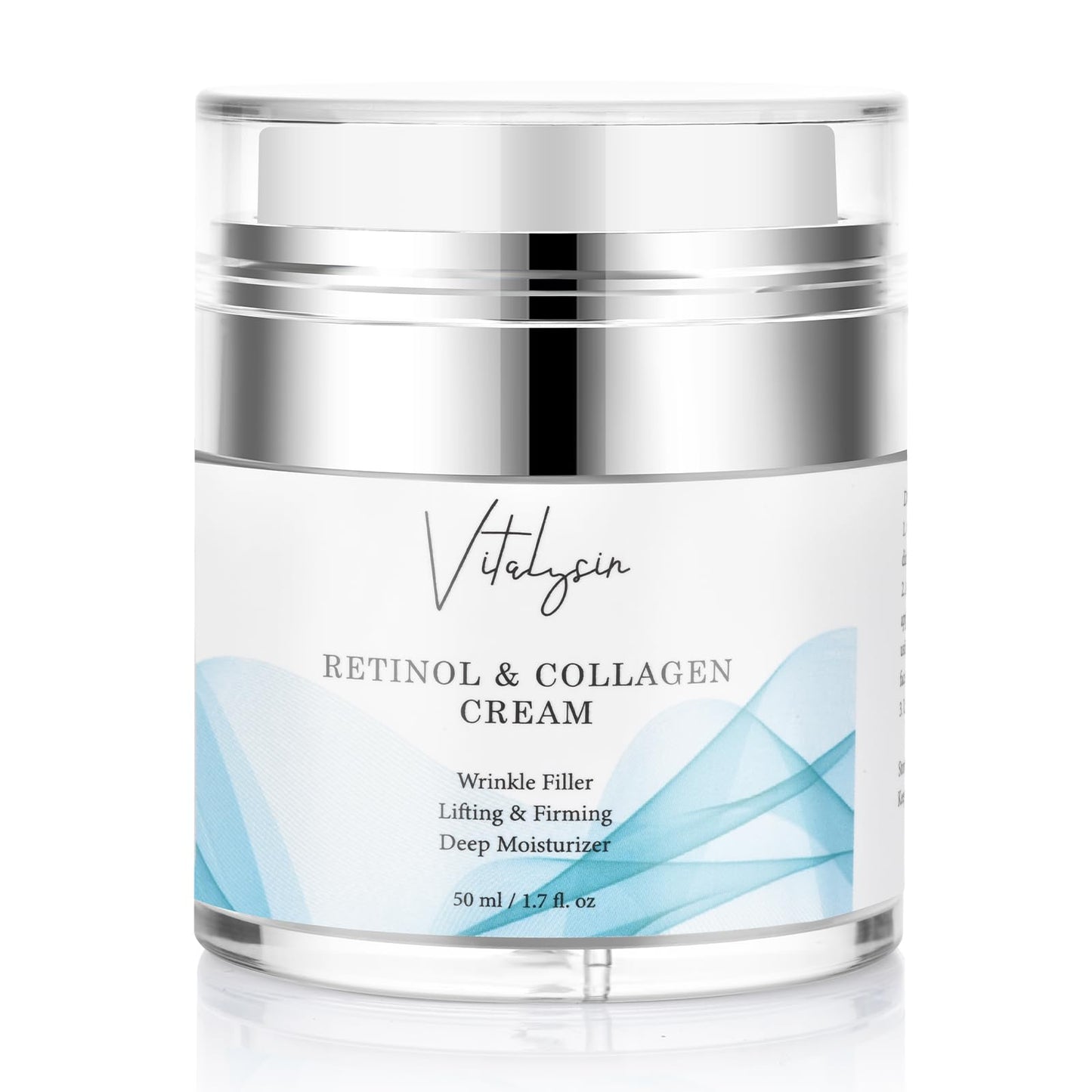 Vitalysin Retinol Cream for Face Moisturizing: Retinol Moisturizer for Body at Day and Night – Skin Anti Aging for Mature Men and Women