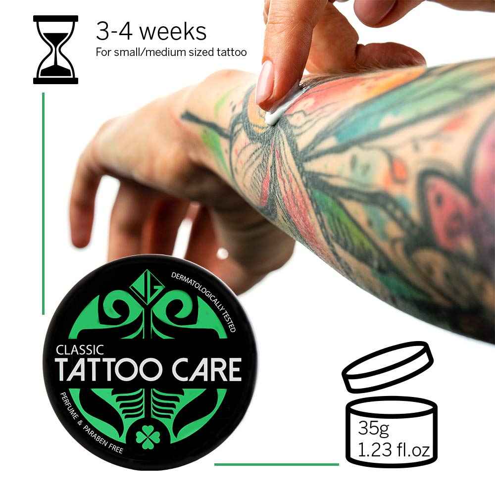 TATTOO CARE Makra Classic – Unscented Aftercare Ointment - for New & Older Tattoos – Deeply Moisturizes and Refreshes – Enhances Colors, Prevents Ink Fading -1.23 Oz (Pack of 3)
