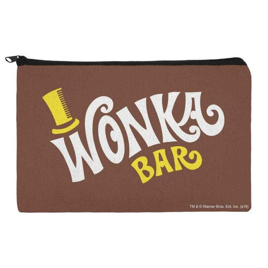 GRAPHICS & MORE Willy Wonka and the Chocolate Factory Wonka Bar Logo Makeup Cosmetic Bag Organizer Pouch