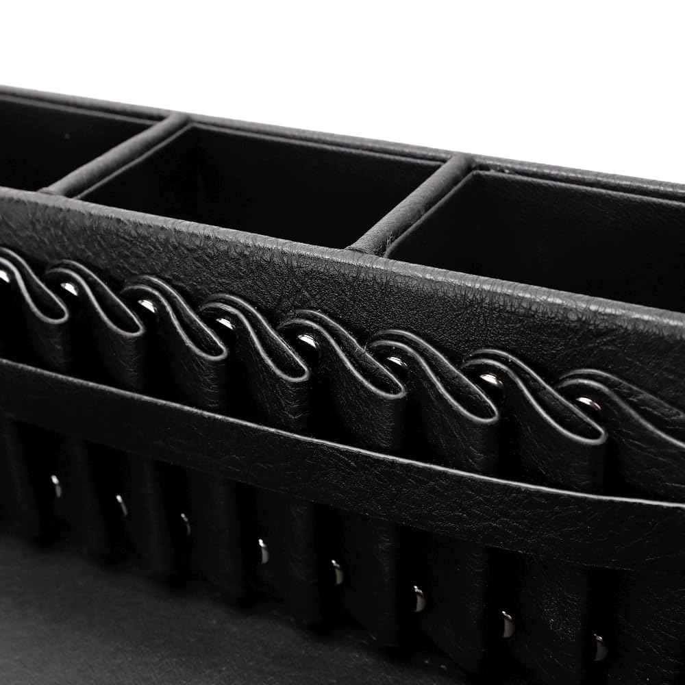 Barber Storage Box,Hairdressing Tool Holder, Multifunctional Detachable Large Storage Box, Shear Holder PU Leather Salon Scissors Holder, Hair Cutting Tools Storage Case for Barber Accessories(Large)