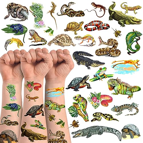 Reptile Temporary Tattoos 100 Pieces - Party Favors