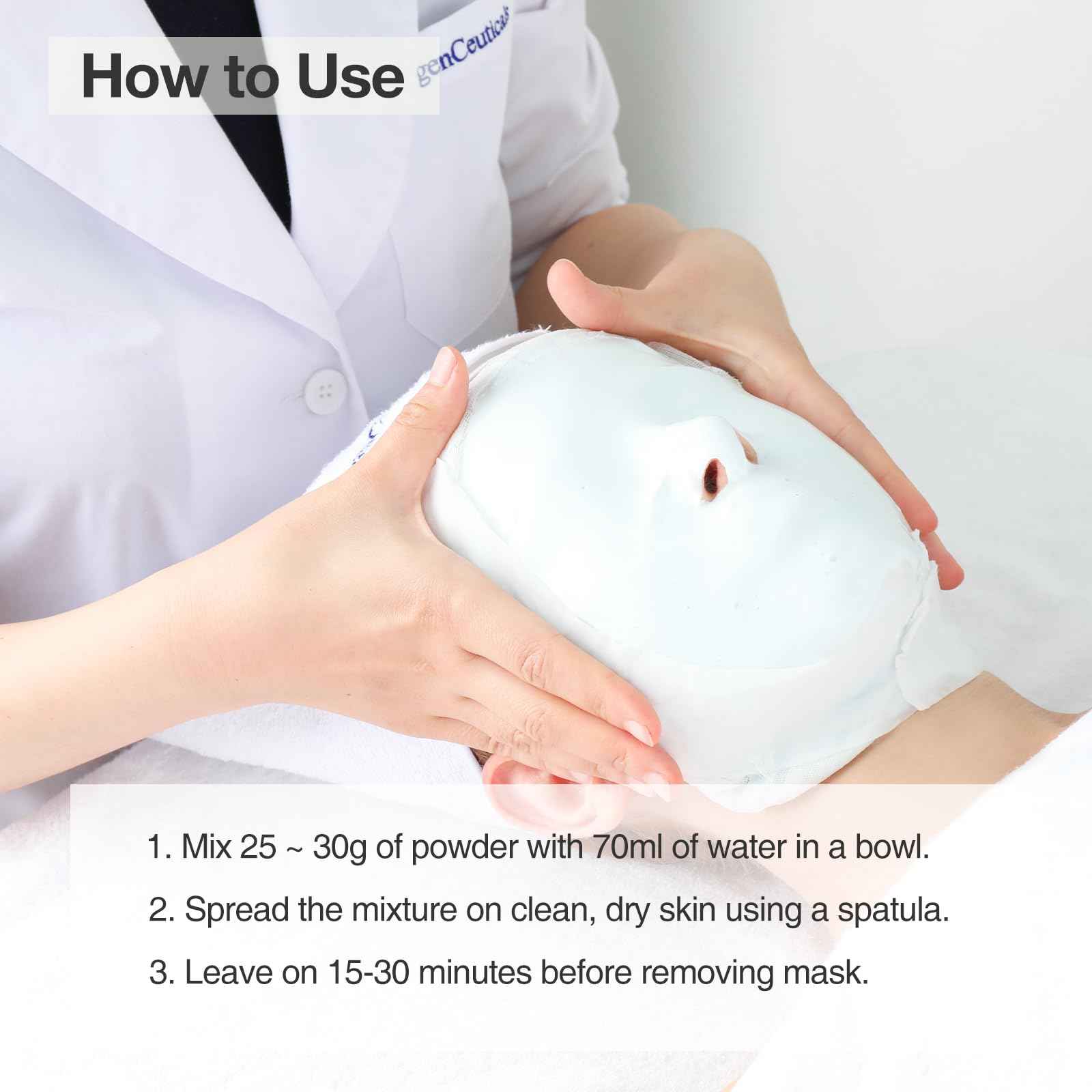 OxygenCeuticals CT Mask – Premium Menthol Cooling & Calming Peel-Off Algae Mask for Face (30g x 5 Packs)