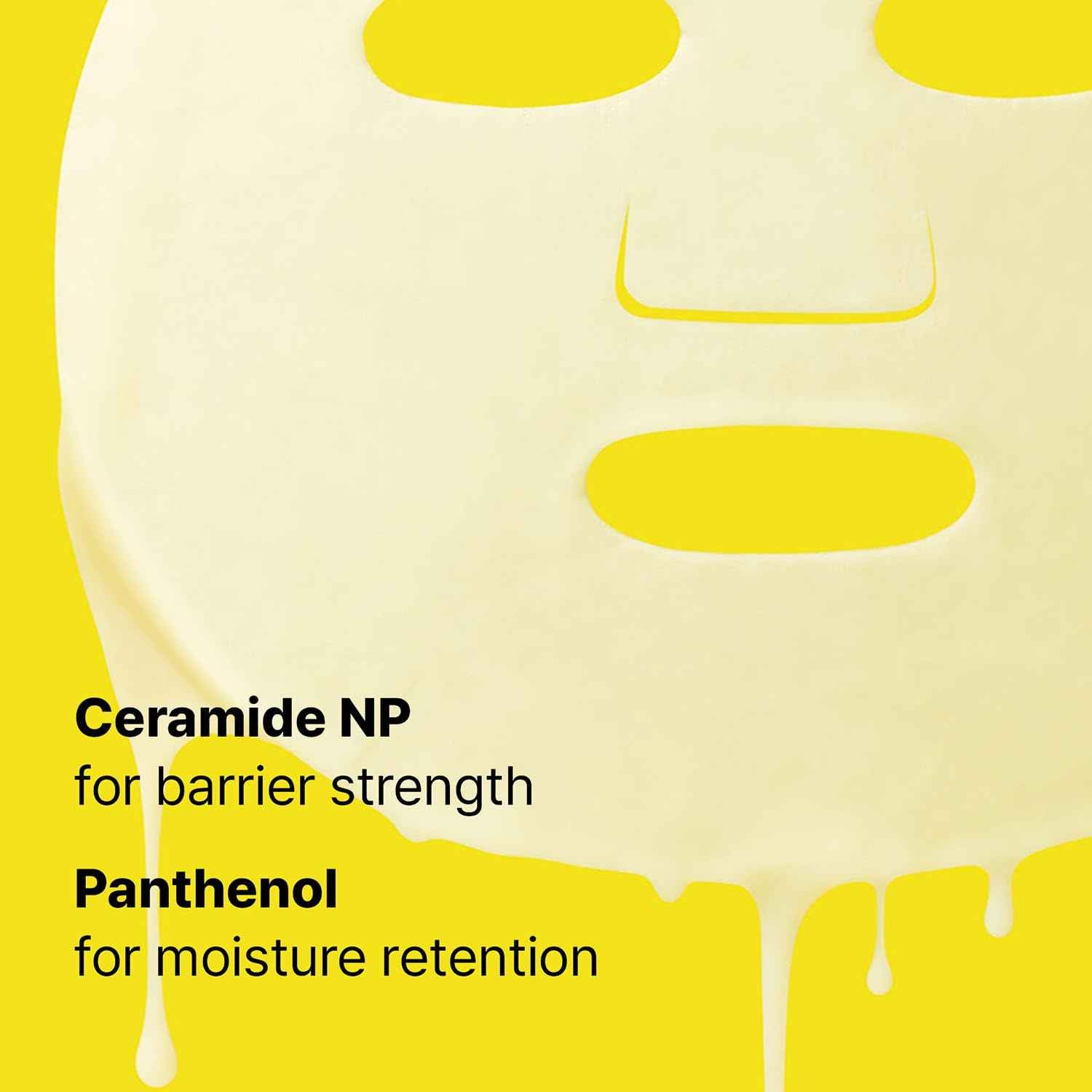 Dr.Jart+ Ceramidin Skin Barrier Moisturizing Korean Face Mask | Sheet Mask | Korean Skin Care, 5 Pack