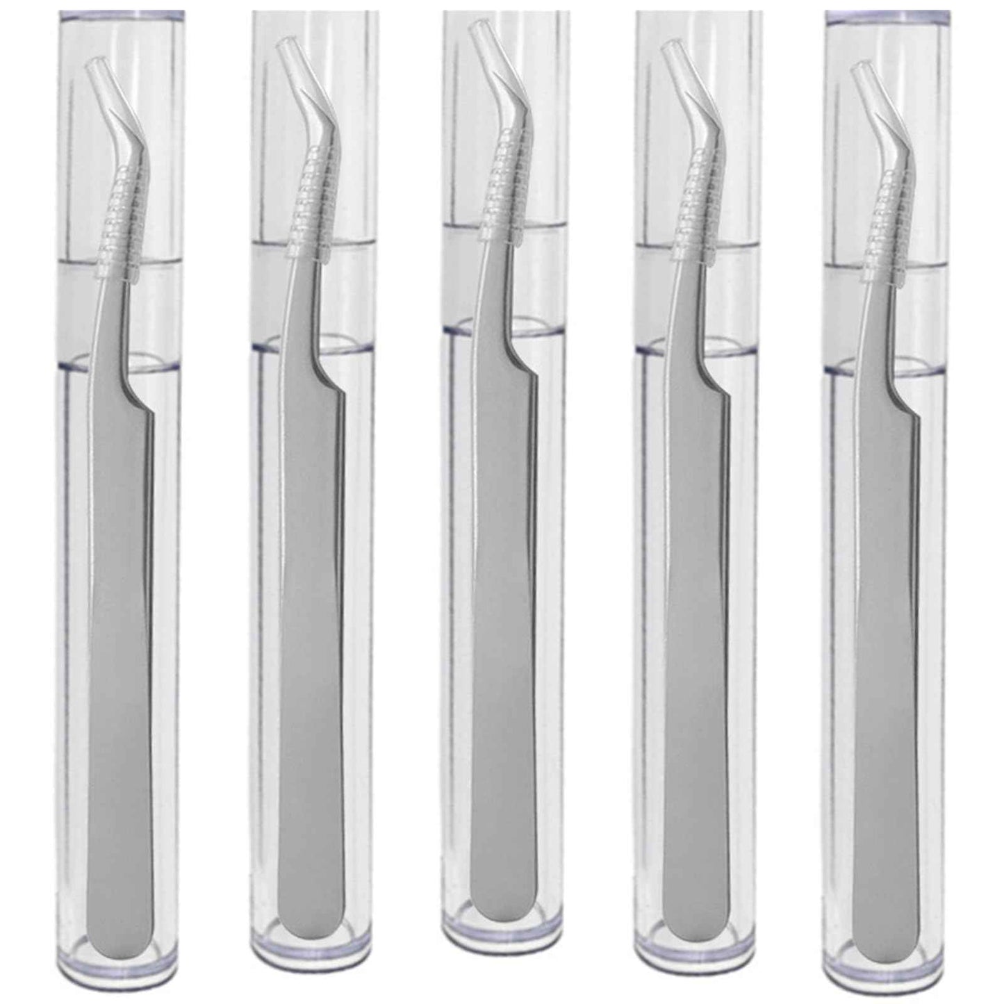 2 Packs Professional Tweezers Storage Case, Tweezers Organizer Eyelash Extension Tools Travel Small Box for Clip Manicure Tool