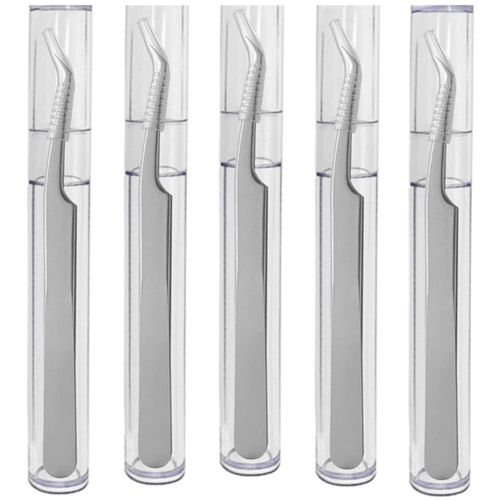 2 Packs Professional Tweezers Storage Case, Tweezers Organizer Eyelash Extension Tools Travel Small Box for Clip Manicure Tool