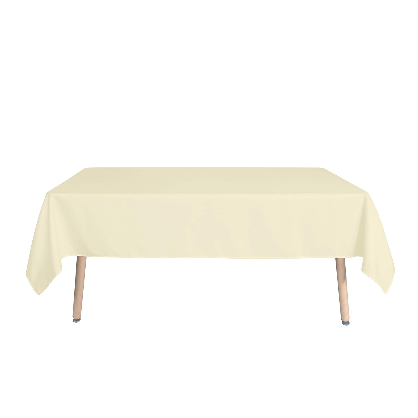 sancua Square Tablecloth - 54 x 54 Inch - Stain and Wrinkle Resistant Washable Polyester Table Cloth, Decorative Fabric Table Cover for Dining Table, Buffet Parties and Camping, Beige