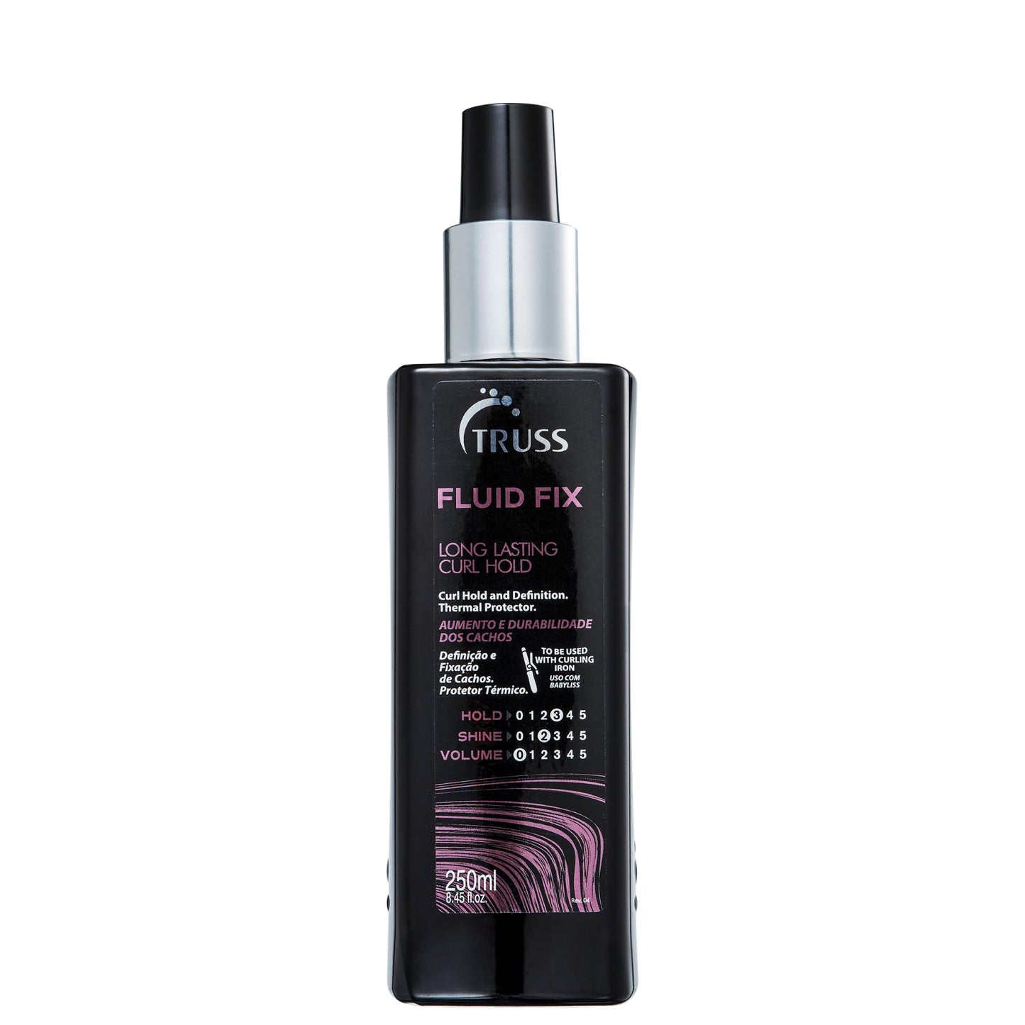 TRUSS Fluid Fix - Long-lasting Curl And Defining Hold - Leave-in Heat Protectant Styling Spray For Hair - Provides Definition And Volume At The Roots For Curls