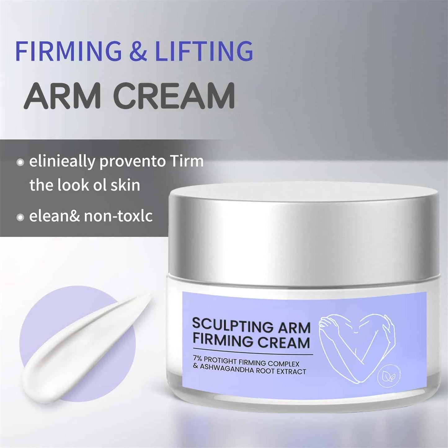 Arm Tightening Cream - Arm Firming Cream, Arm Sculpting for Flabby Arms with Ashwagandha Root Extract – 100g/3.53 oz (1)