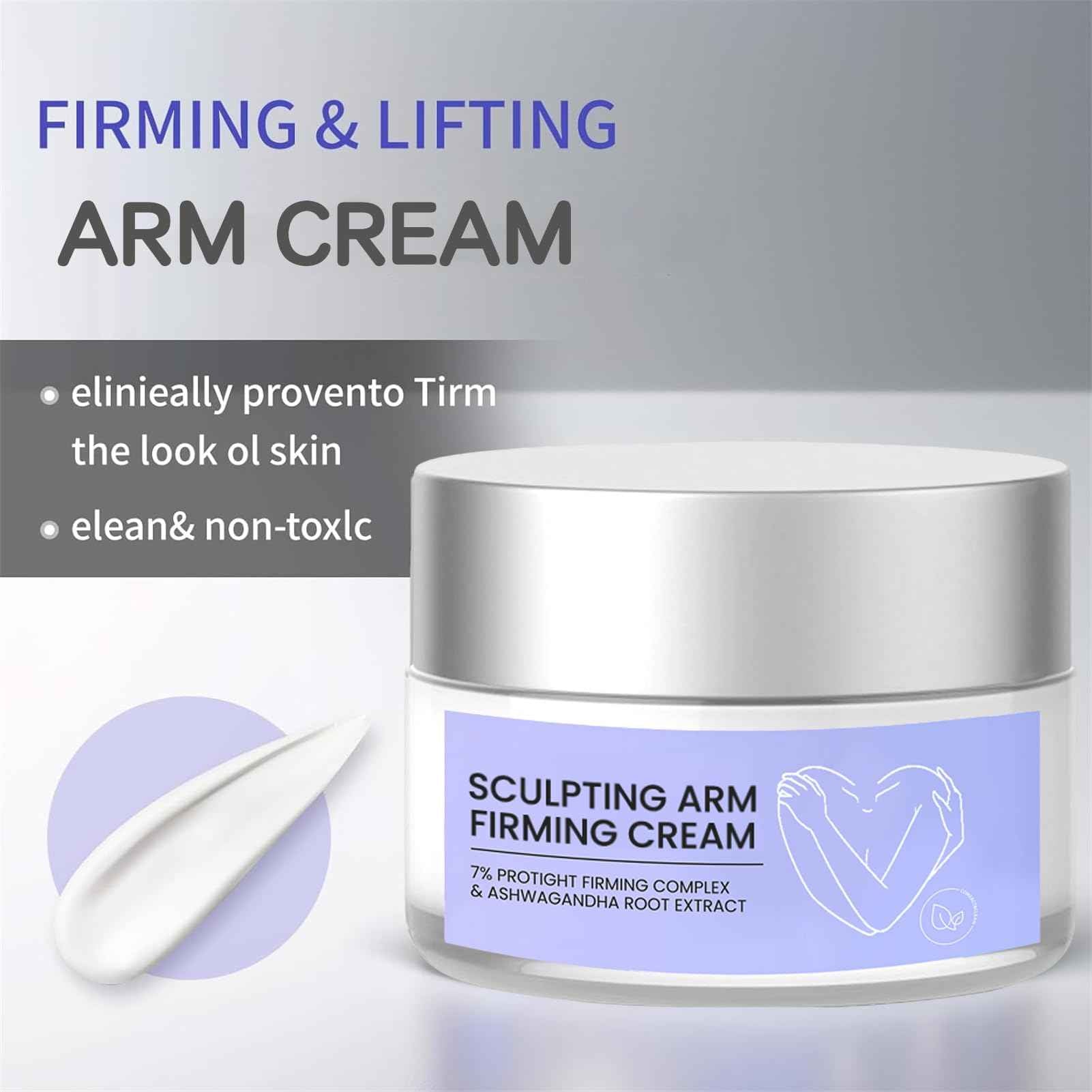 Arm Tightening Cream - Arm Firming Cream, Arm Sculpting for Flabby Arms with Ashwagandha Root Extract – 100g/3.53 oz (1)