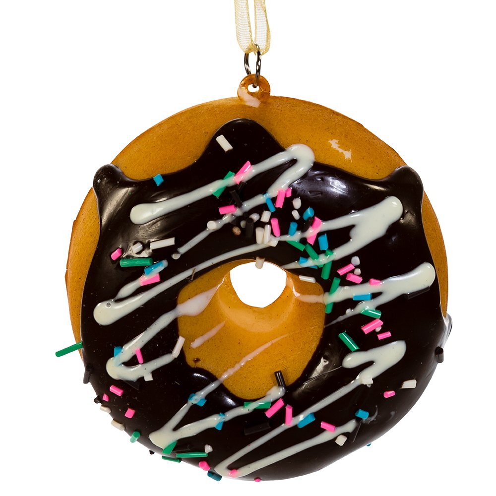 Kurt Adler Donut Ornament (Set of 12), 2.75-Inch